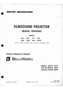 Bell and Howell 535 manual